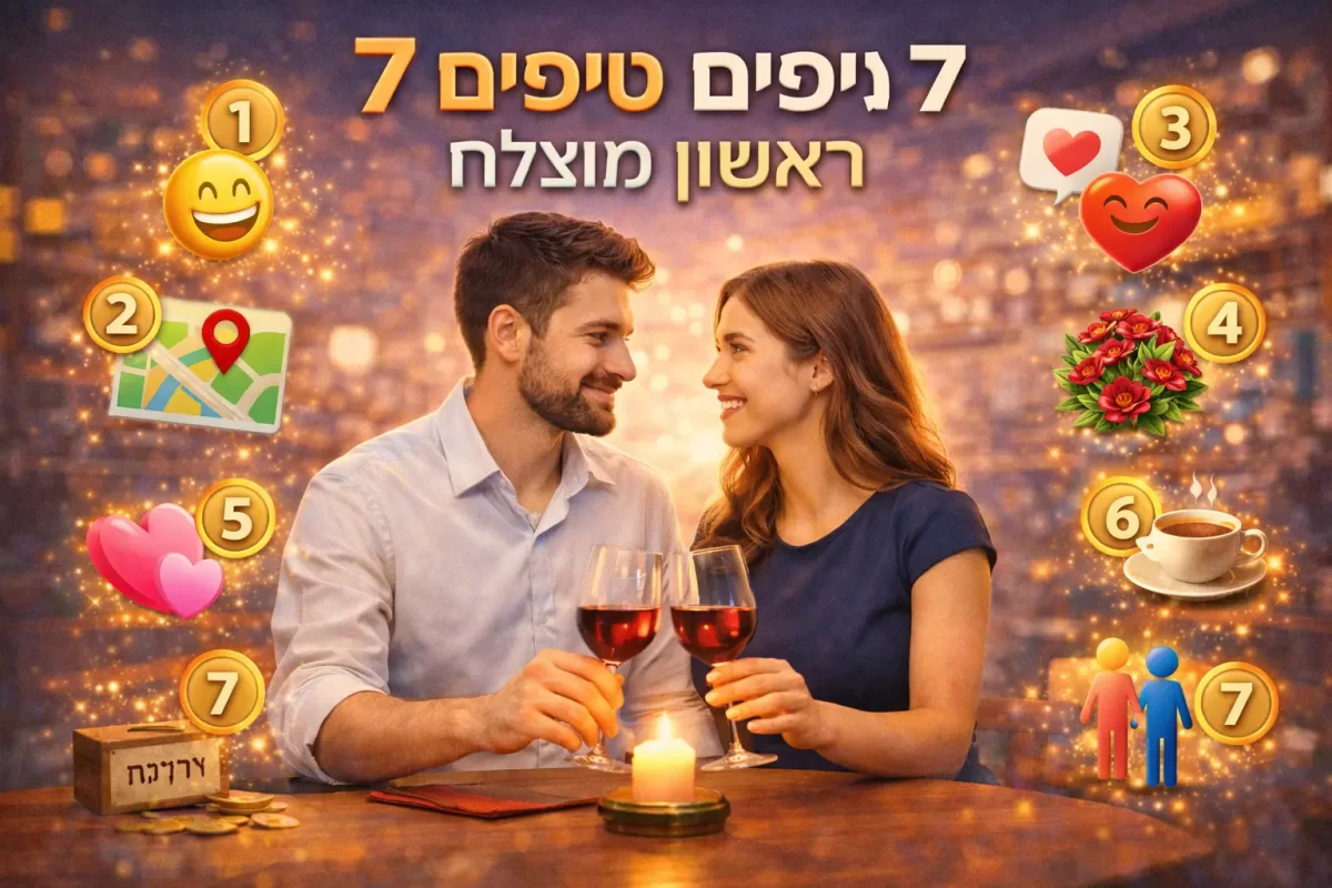 7 טיפים לדייט ראשון מוצלח
