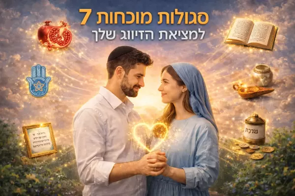 7 סגולות מוכחות למציאת הזיווג שלך