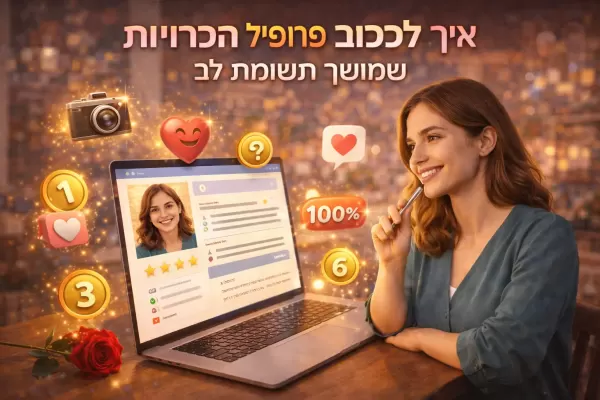 איך לכתוב פרופיל הכרויות שמושך תשומת לב